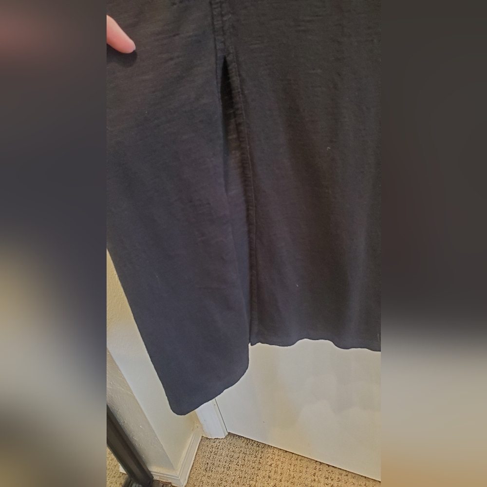 Chicos Black Tank Top Maxi Dress Front Slip Size 2 (12/14) - Picture 3 of 8